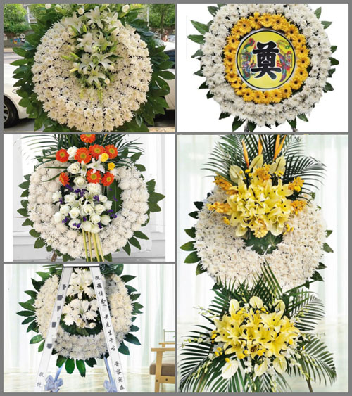 四川凉山州昭觉县美甘乡花圈速递